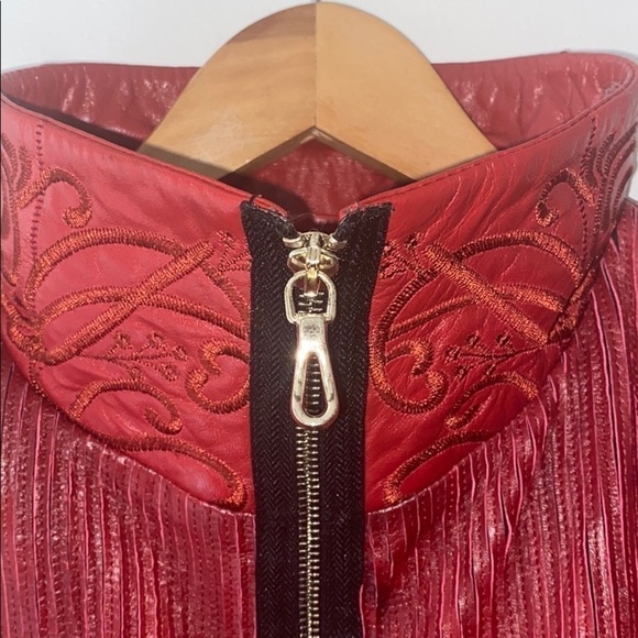 Vintage FERRUCCI Lambskin Leather Designer Jacket - Picture 11 of 11